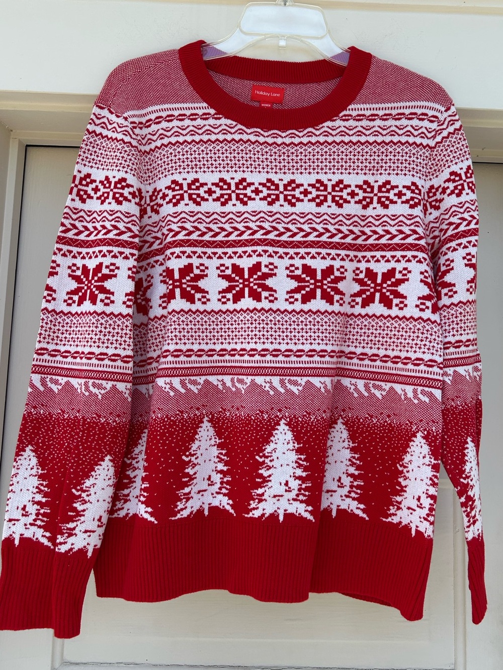 Holiday Holiday Lane Red and White Sweater - women's